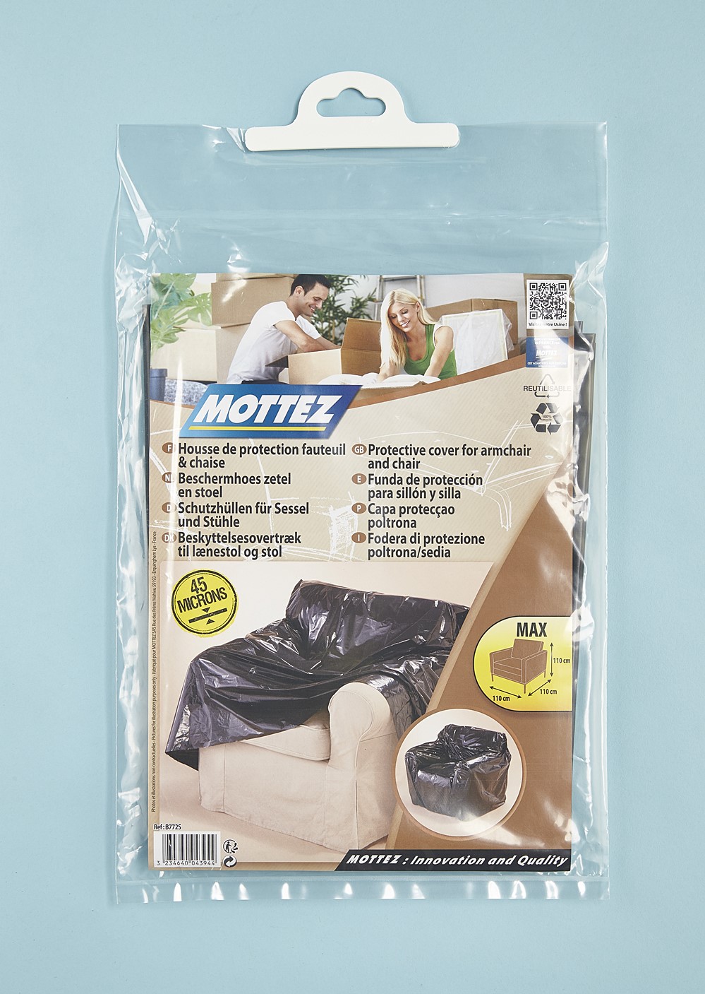 Housse de protection pour fauteuil et chaise Mottez